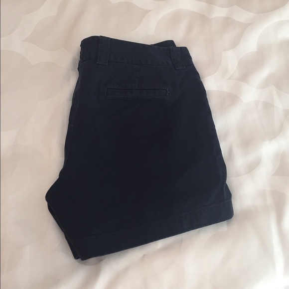 Navy Blue J Crew Chino Shorts