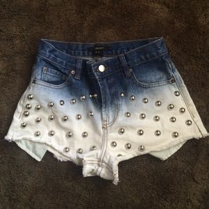 Denim shorts