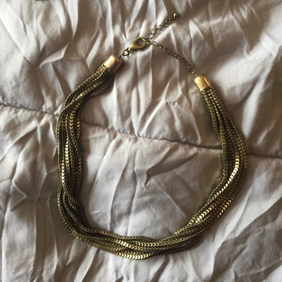 Bronze statement necklace