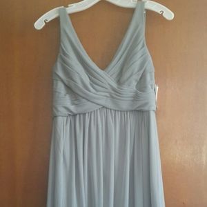 David's Bridal Short Tank Cowl Back Dress