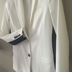 "narcisco rodriguez" Black & White riding jacket