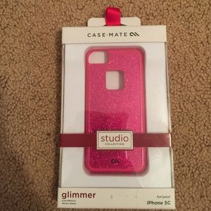 Pink Sparkly iPhone 5C Case