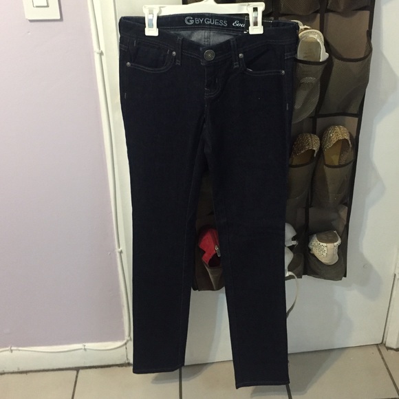 G by guess dark blue skinny jeans