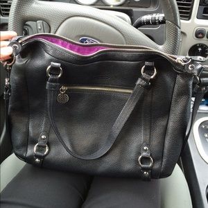 Coach Alexandra Leather purse black F17566