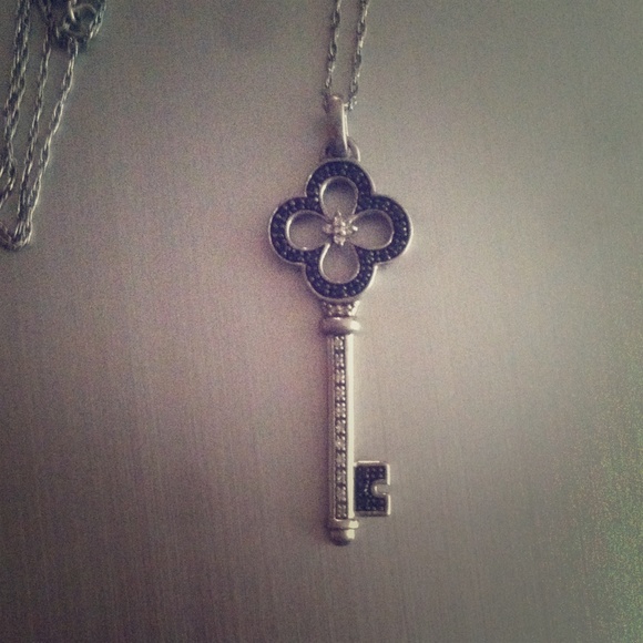 Kay's Jewelers black and white diamond necklace.