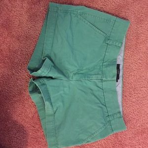 J. Crew Green Chino Shorts