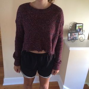 Cropped Knit Sweater