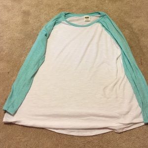 Pink baseball style tee