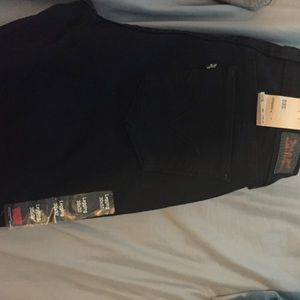 Levi black skinny jeans. Brand new. Never worn.