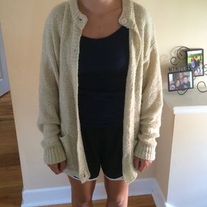 Oversized Cream Cardigan