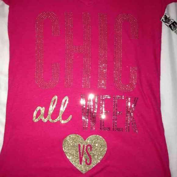 VS bling sequin supermodel essentials tee