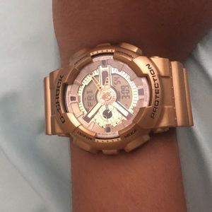 Gold gshock Quartz army watch