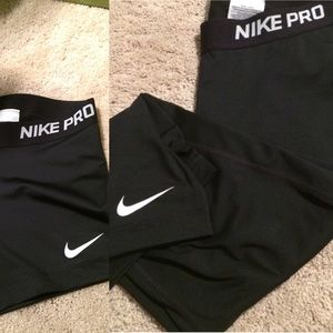 Nike Capri shorts and Nike pro shorts bundled!
