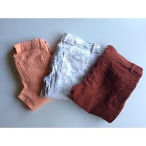 2 Pairs of Skinny Jeans, 1 Pair of Skinny Cords