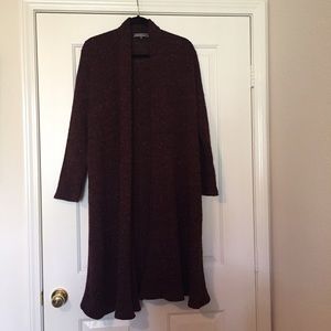 Maroon duster sweater