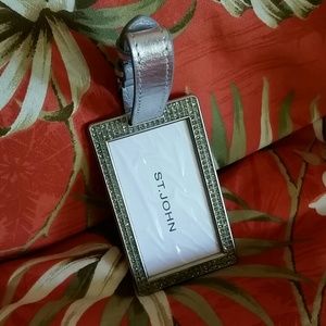 St John luggage tag NWOT