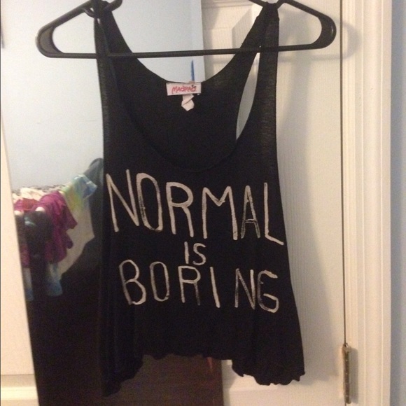"Normal is boring" crop top 💖💖