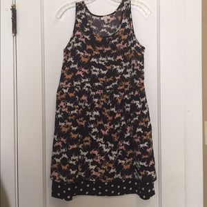 Anthropologie Horse and Polka dot dress Size Small
