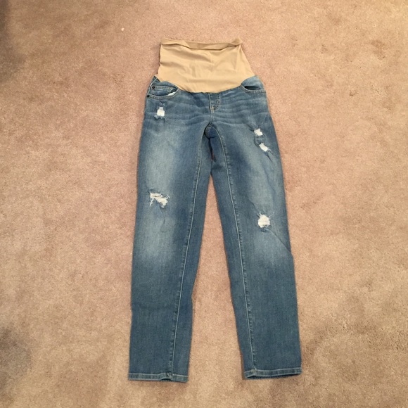 Pea in the Pod Distressed Maternity Jeans.  XS.