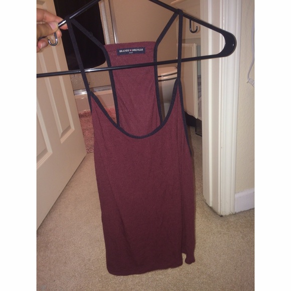 Maroon tank top