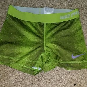 green splatter Nike spros