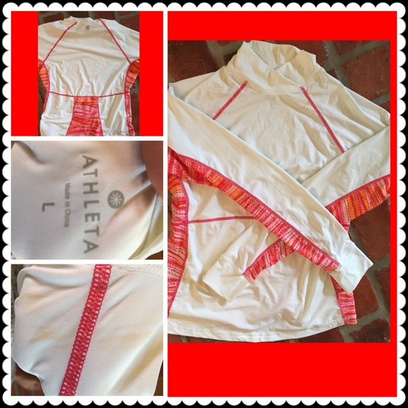 Athleta white rash guard good shape