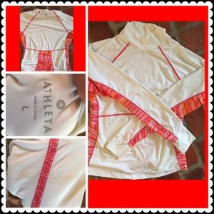 Athleta white rash guard good shape