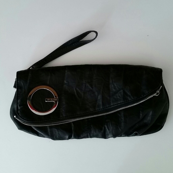 G by Guess black clutch