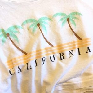 💖 NWT WILDFOX California Palm Tree Crop Top