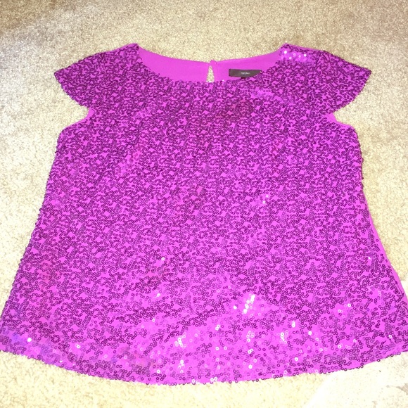 Mossimo fuchsia sequin top