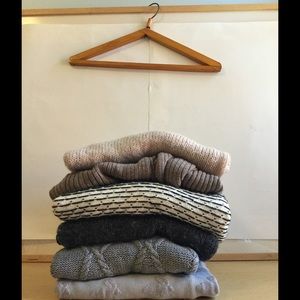 Bundle of fall sweaters