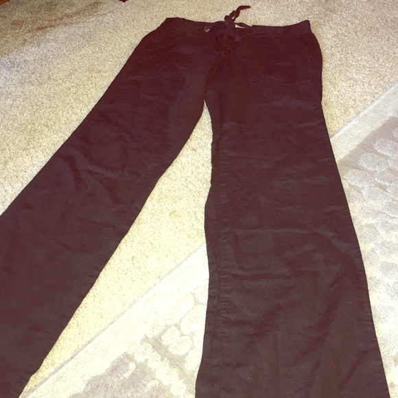 Converse black linen pants