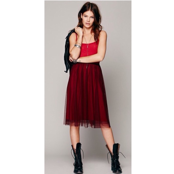 Free People tutu tea length slip