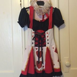 Queen of hearts costume medium fits large