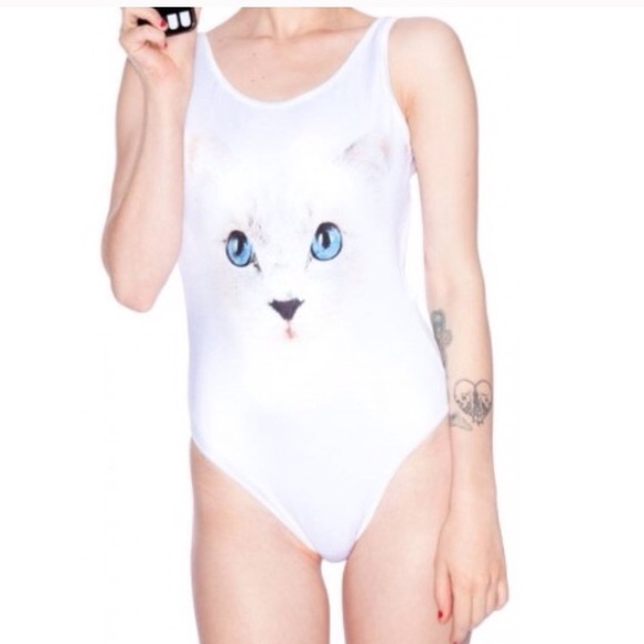 💥SOLD 💥 NWT Rare Wildfox cat one piece swimsuit
