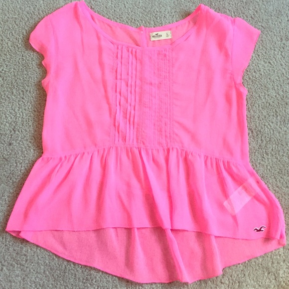 Hot pink blouse!