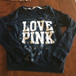 Love pink cheetah black crew neck!