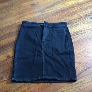 American Eagle black denim skirt
