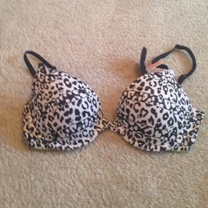 34B Pink Cheeta print Bra