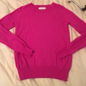 Fuchsia crew neck sweater