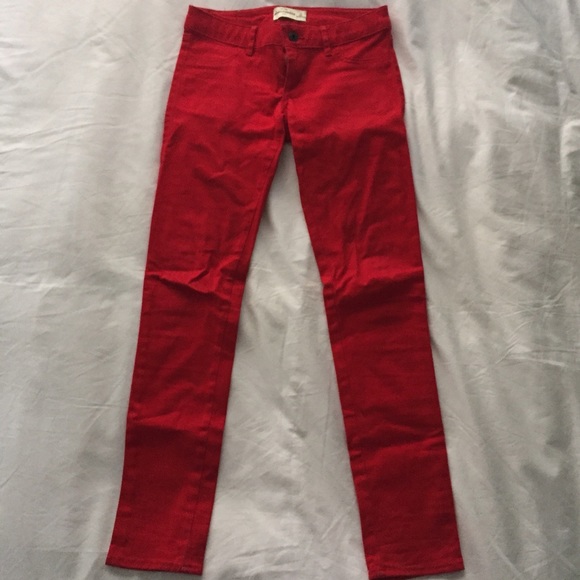 Red Abercrombie Kids 14 Jeggings