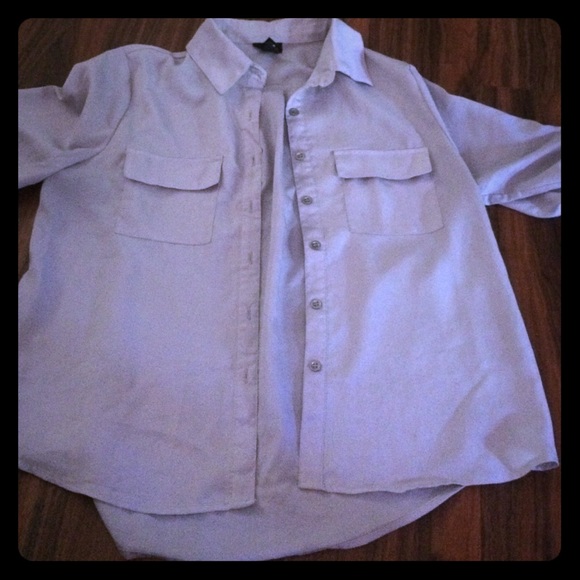 Light Grey/Purple Blouse