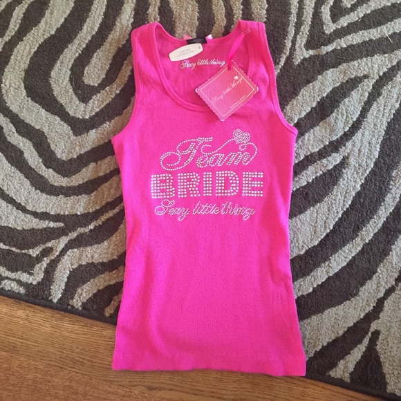 Team Bride Rhinestone Bling Tank - Picture 2 of 3