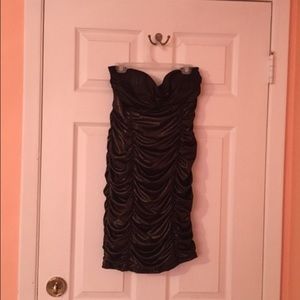 Black and gold dress