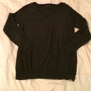 GAP scoop neck three-quarter sleeve sweater