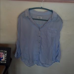 Blue button up shirt