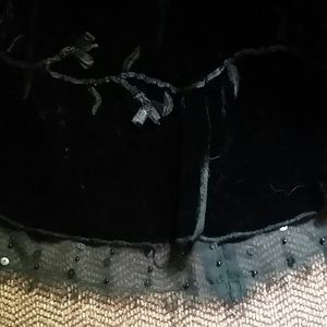 Sold in Bundle BoHo Black Velvet Skirt