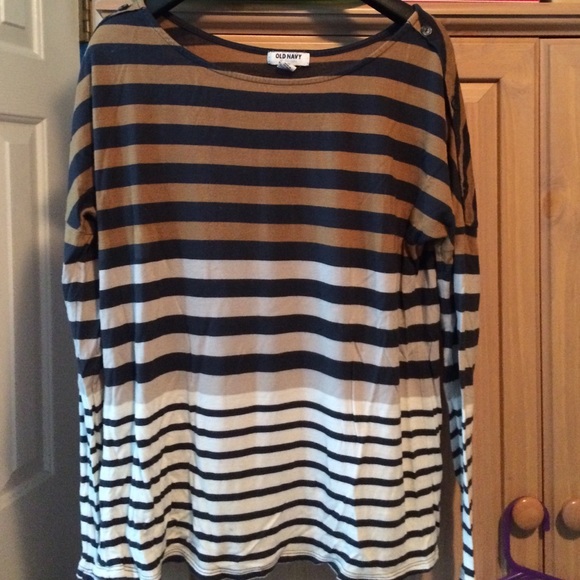 Baggy striped shirt. Old navy
