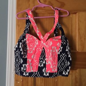 Aztec design crop top