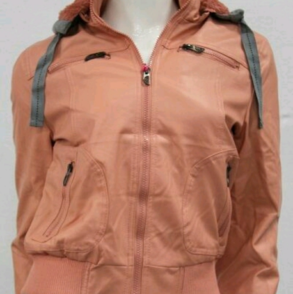 Faux Leather jacket with matching fur lining. New - Picture 6 of 7